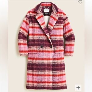 J.Crew Collection Nello Gori Topcoat
Tartan Plaid Italian Brushed Wool coat